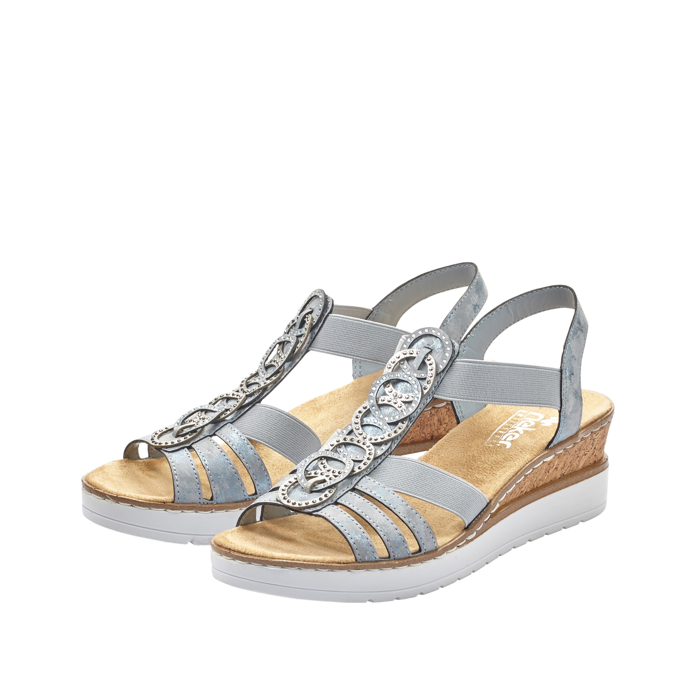 Sandales à lanières Rieker en bleu