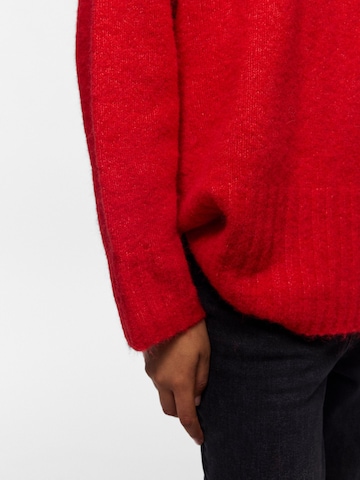 PIECES Sweater 'PCTina' in Red