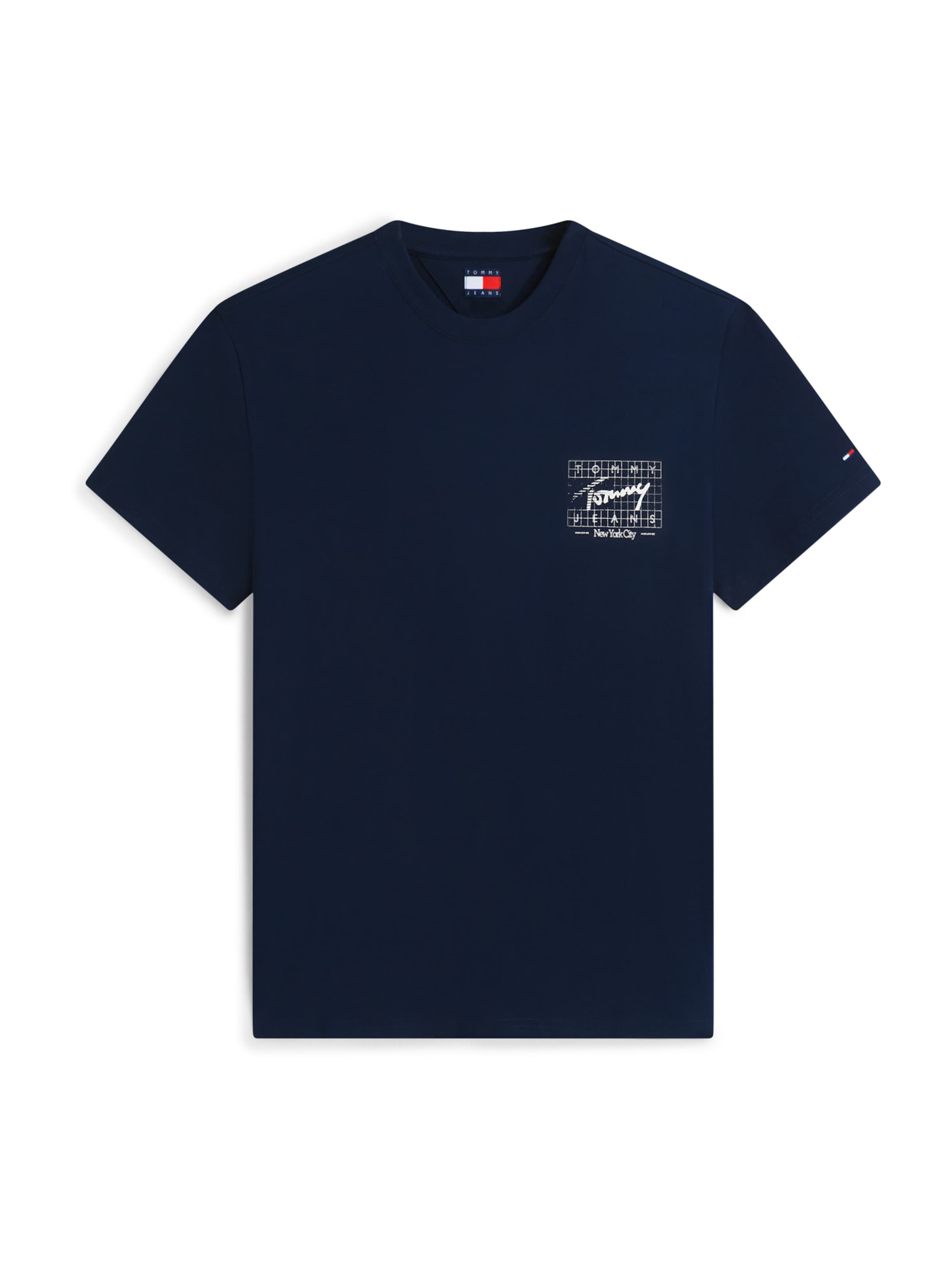 Tommy Jeans Bluser & t-shirts 'SIGN FLAG' i blå: forside