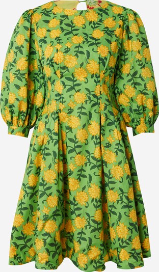Harper & Yve Φόρεμα σε κίτρινο / πράσινο / ανοικτό πράσινο / ανοικτό πορτοκαλί, Άποψη προϊόντος