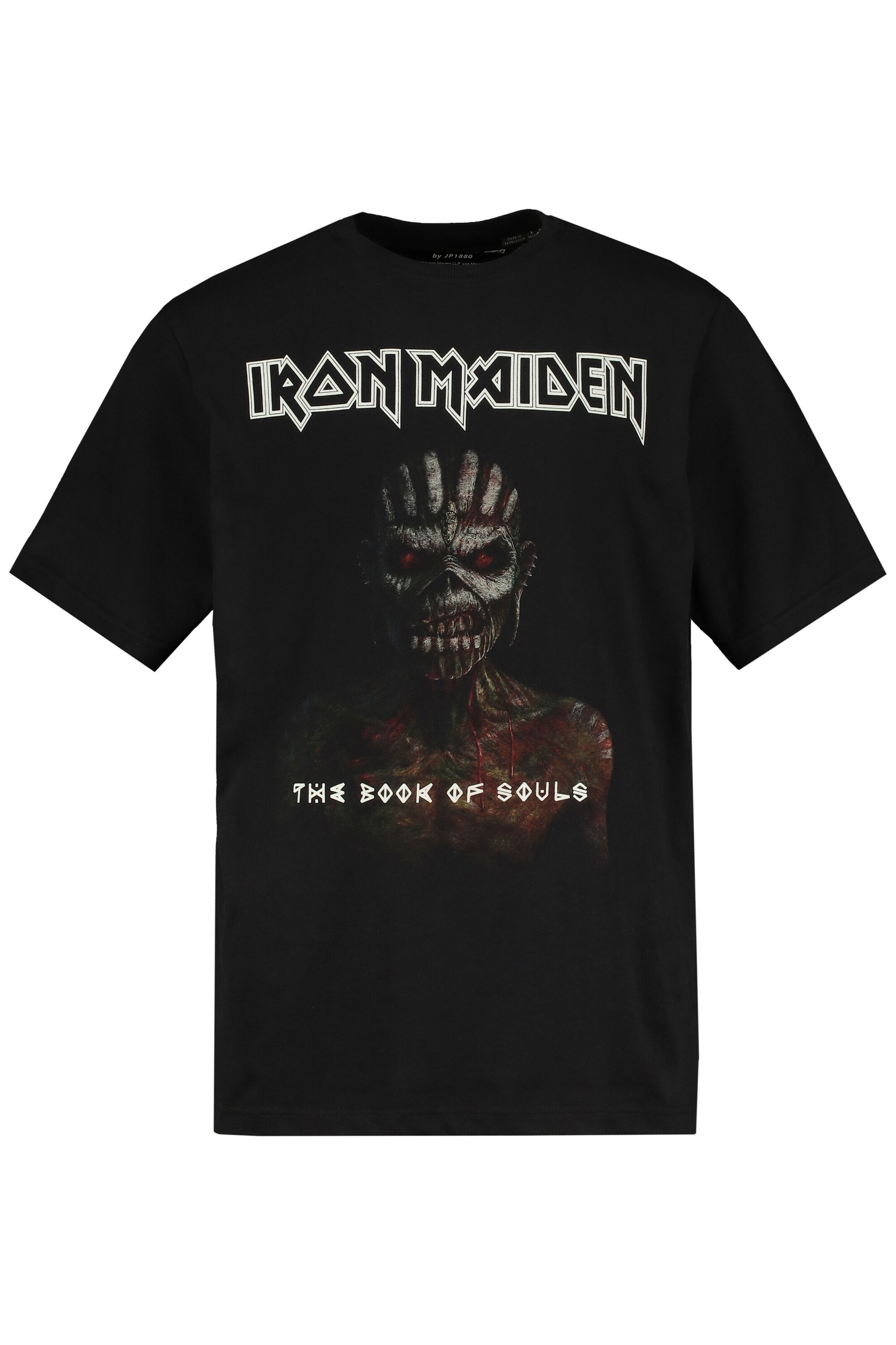JP1880 Shirt 'Iron Maiden 795995' in Zwart: voorkant