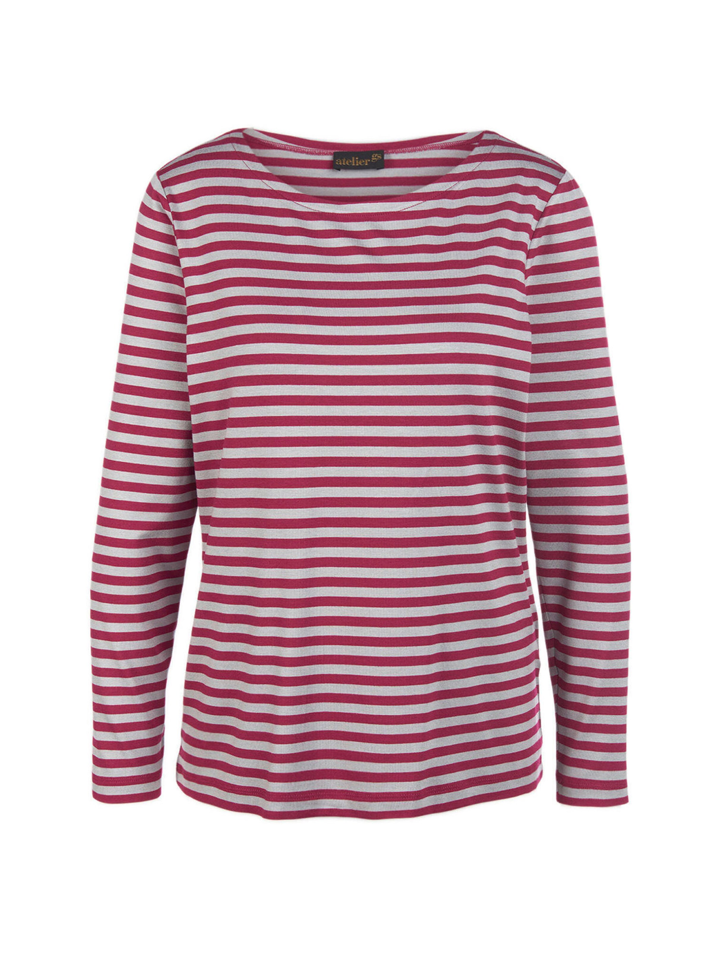 Goldner T-shirt en gris / rouge, Vue avec produit