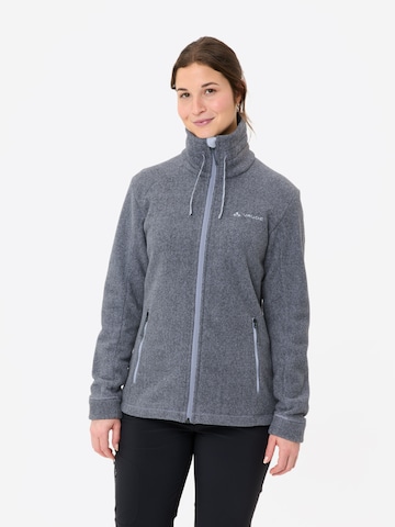 VAUDE Athletic fleece jacket 'Skomer III' in Grey: front