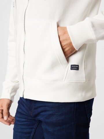 JACK & JONES Sweatjacke in Weiß