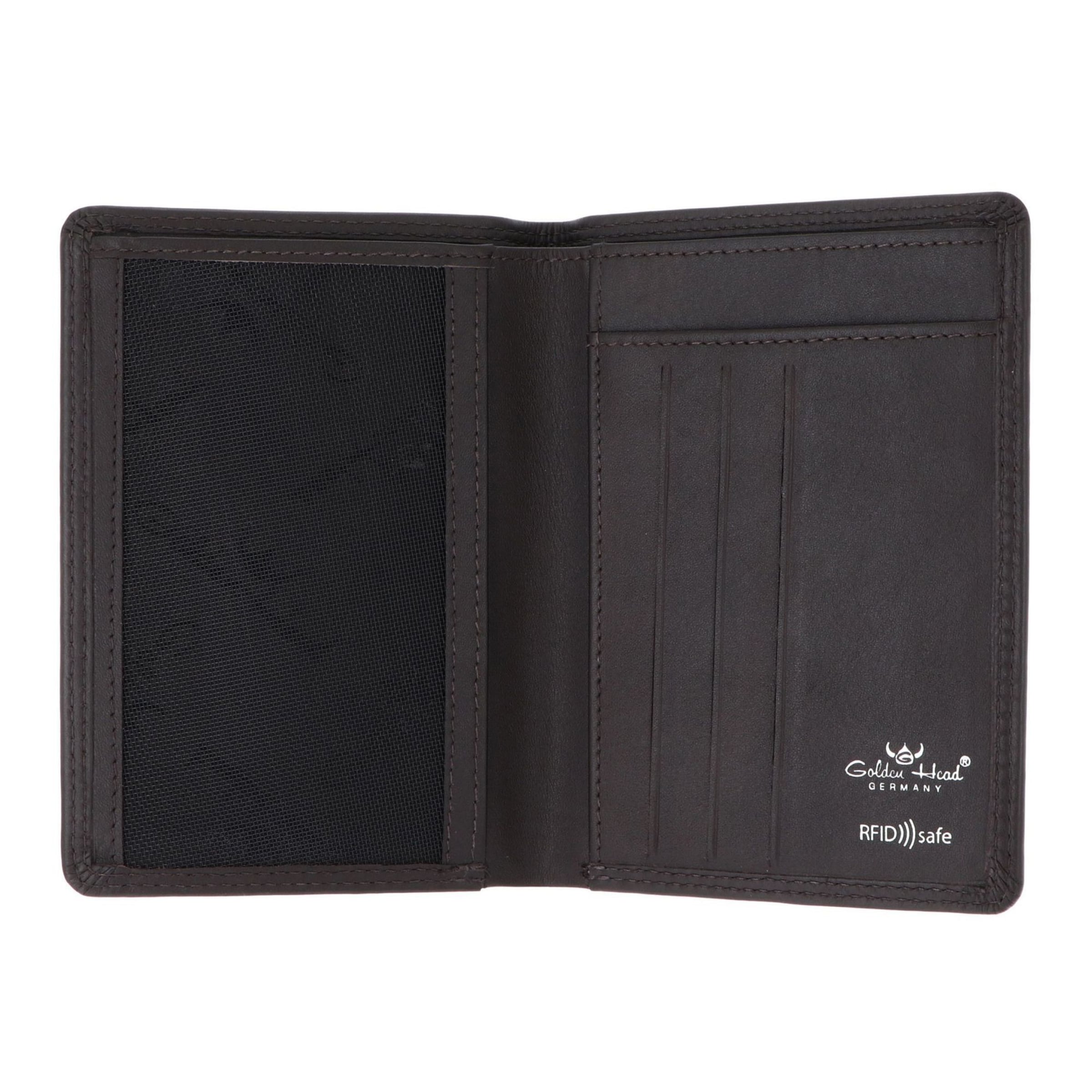GOLDEN HEAD Wallet 'Polo ' in Brown