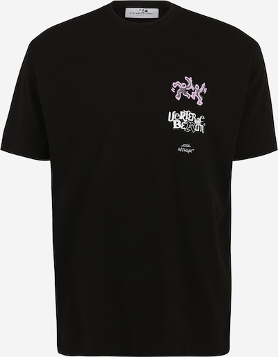 Vertere Berlin T-Shirt 'GROOVE GENERATOR' in pflaume / schwarz / weiß, Produktansicht