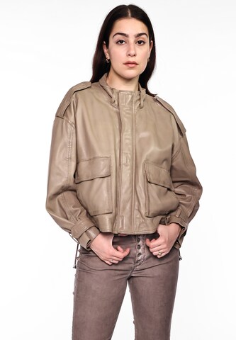 Maze Between-Season Jacket in Beige: front