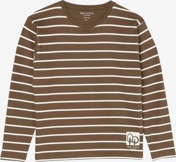 T-Shirt Marc O'Polo en marron : devant