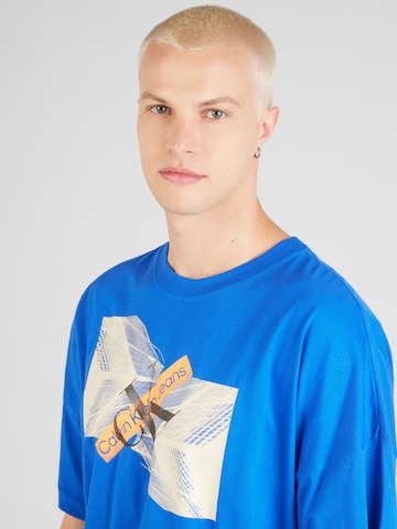 Calvin Klein Jeans Särk 'SKYSCRAPER', värv sinine