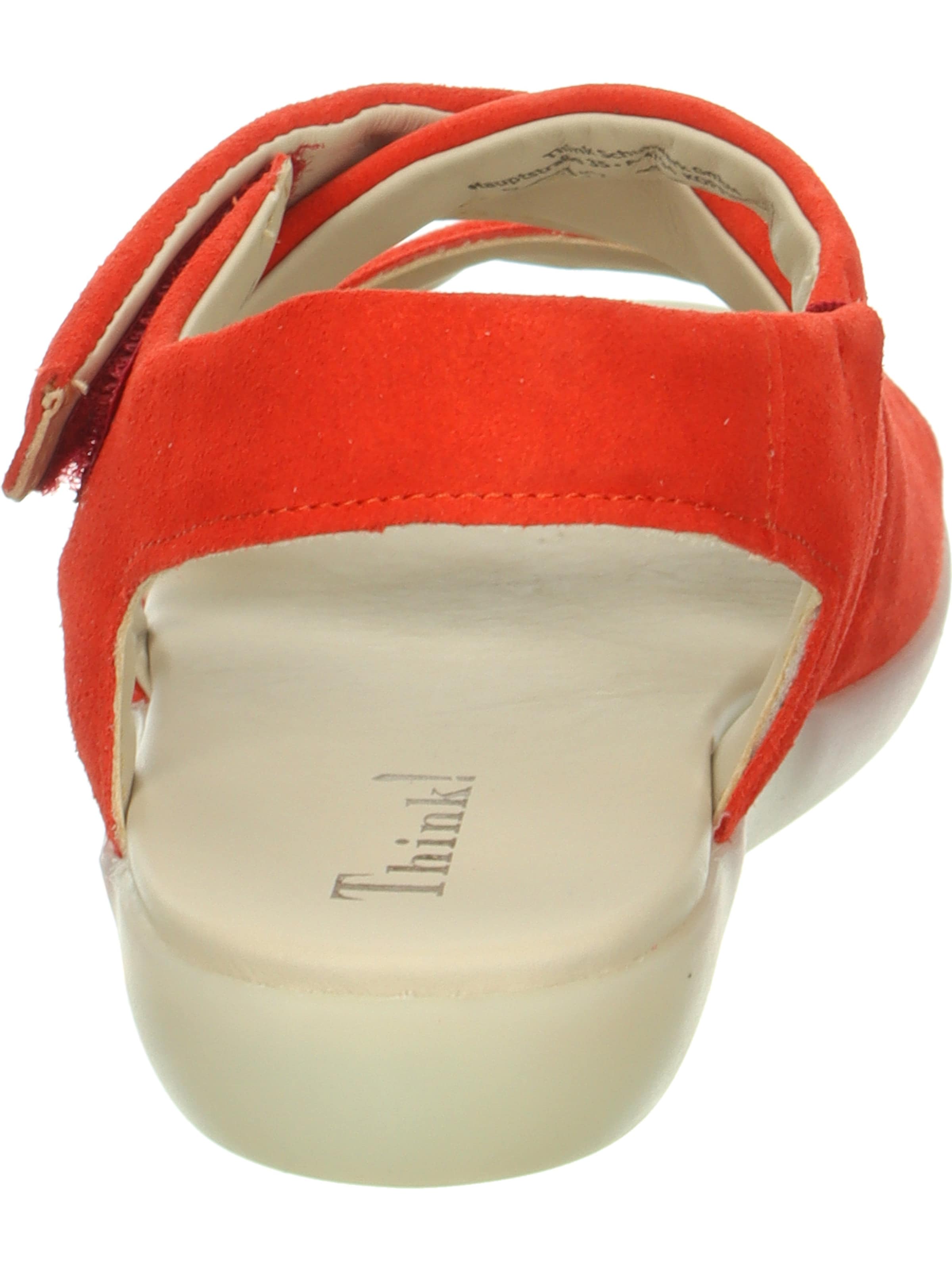 THINK! Strap Sandals 'Nature Sand' in Red