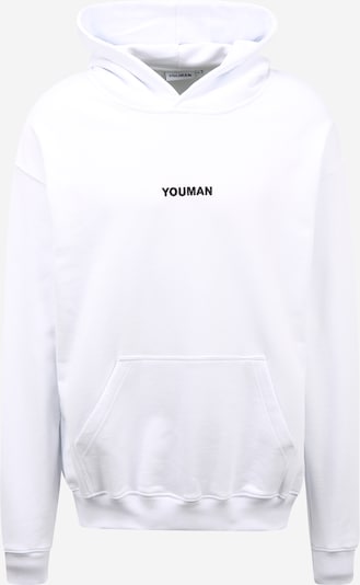Youman Sweatshirt 'Joe' in Black / White, Item view
