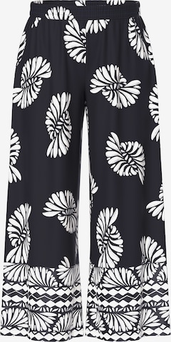 Ulla Popken Wide Leg Housut värissä musta: etupuoli