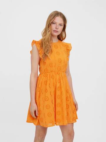 VERO MODA Zomerjurk 'Naima' in Oranje: voorkant