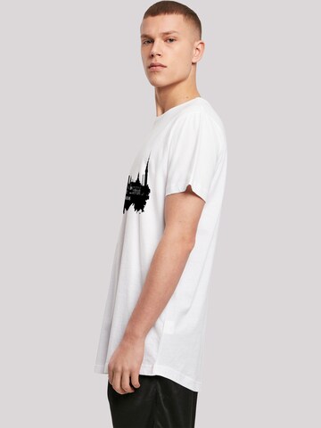 F4NT4STIC Shirt 'Cities Collection - Hamburg skyline' in White