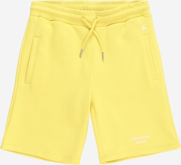 Pantalon Calvin Klein Jeans en jaune : devant