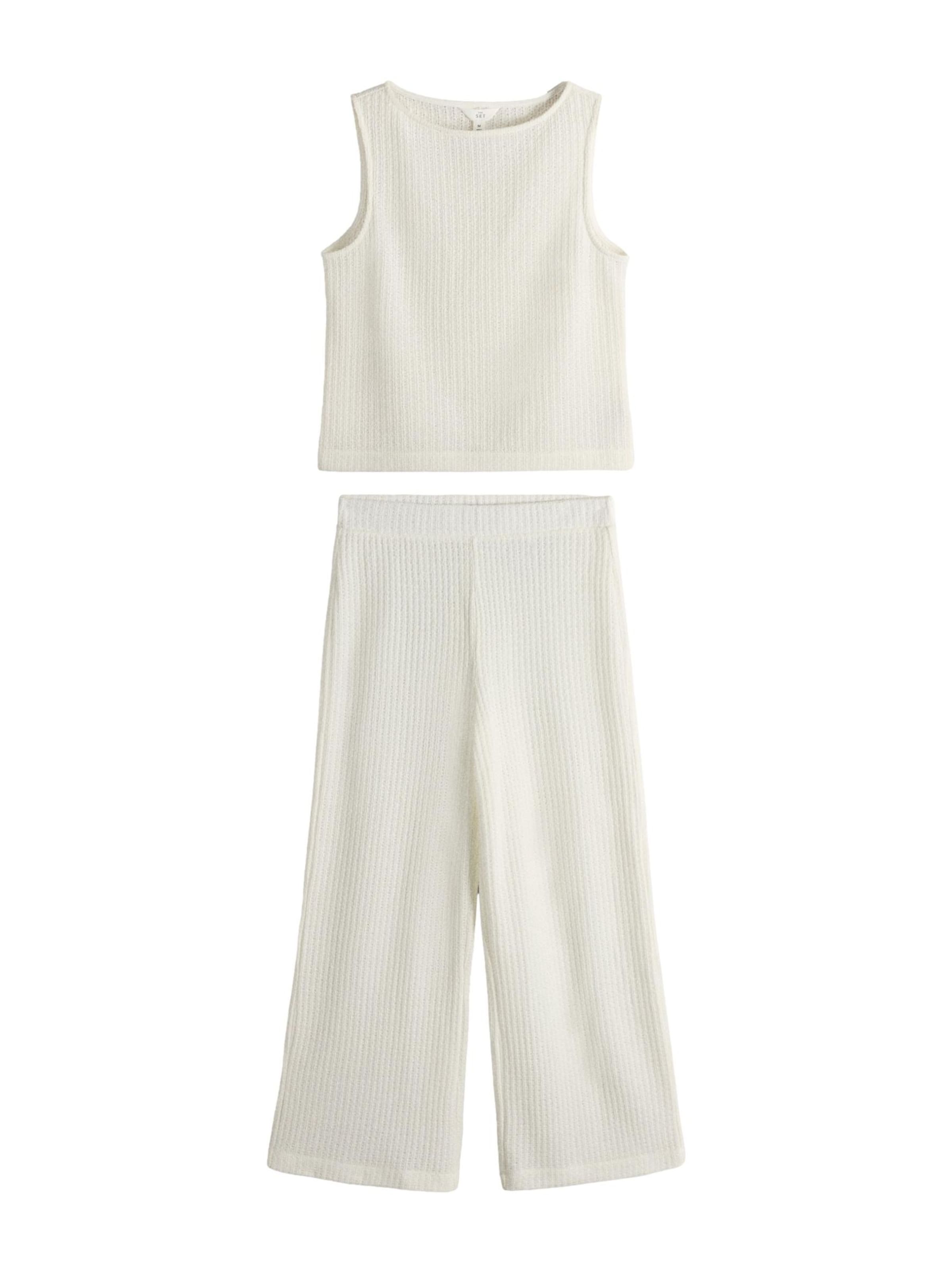 The Set Piżama w kolorze beżowy: przód