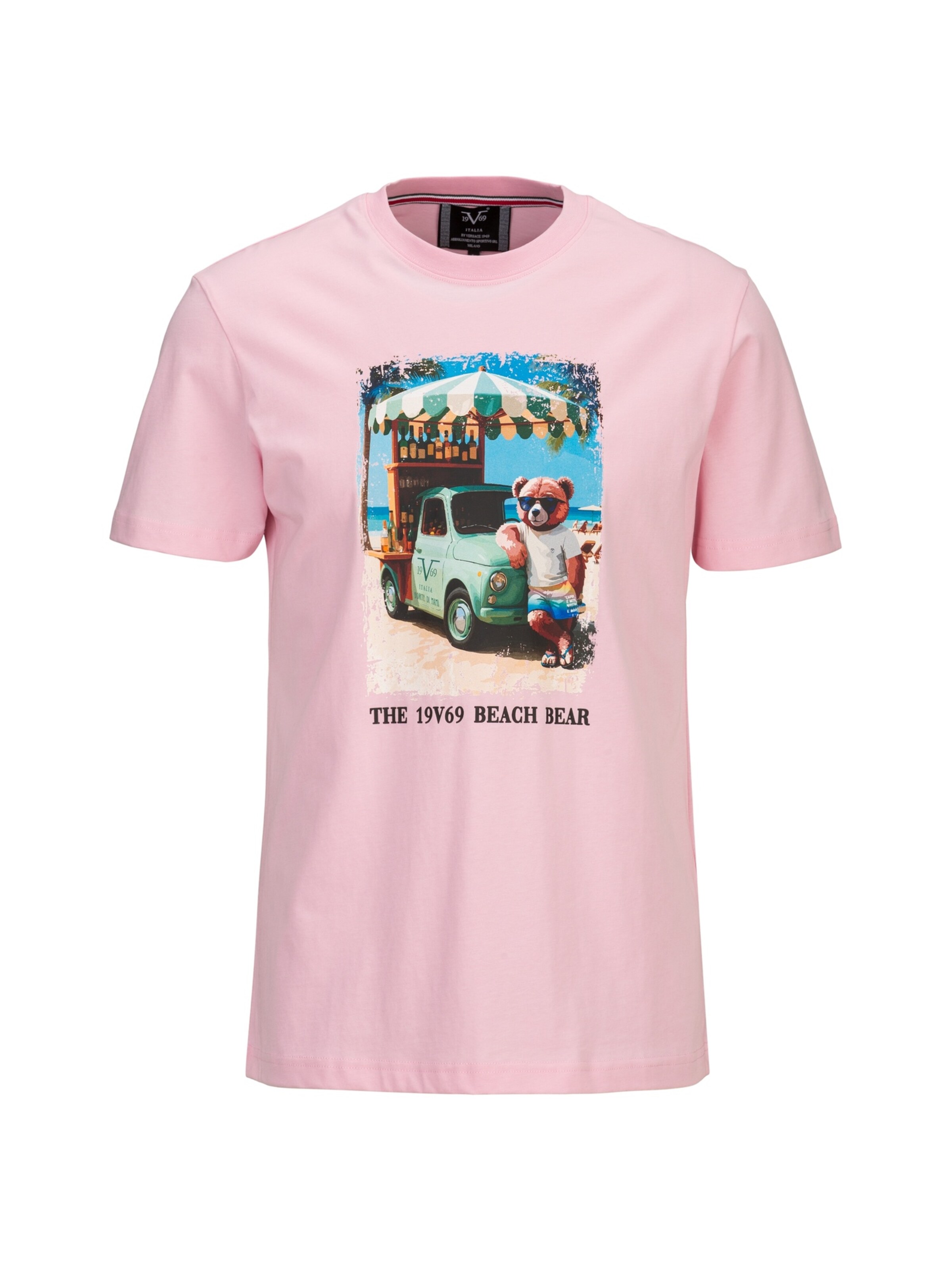 19V69 ITALIA Shirt 'Rafael Beach' in Pink: front