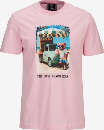 19V69 ITALIA Shirt 'Rafael Beach' in Pink: front