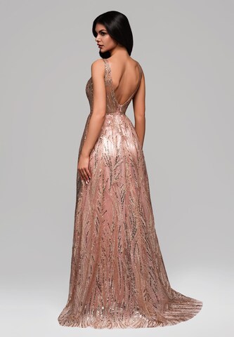 Ombre Evening dress 'Coralie' in Pink