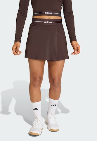 ADIDAS PERFORMANCE - Falda deportiva 'Hyperglam' en marrón: frente