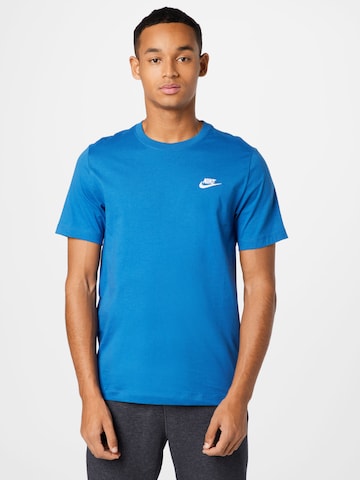 Nike SportswearRegular Fit Majica 'Club' - plava boja: prednji dio