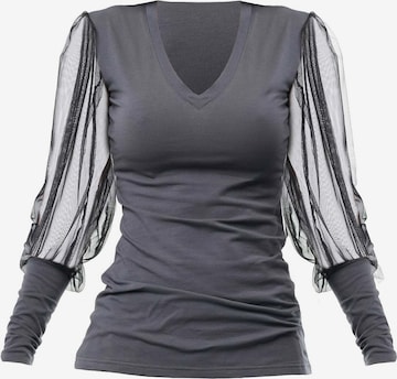 T-shirt Metamorphoza en gris : devant