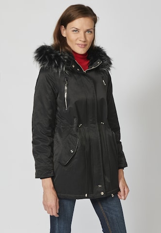 KOROSHI Winterparka in Schwarz