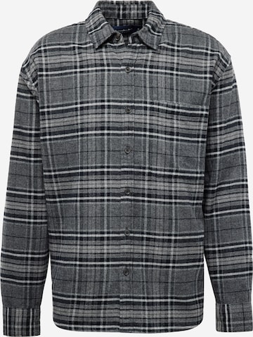 Abercrombie & Fitch - Regular Fit Camisa em cinzento: frente