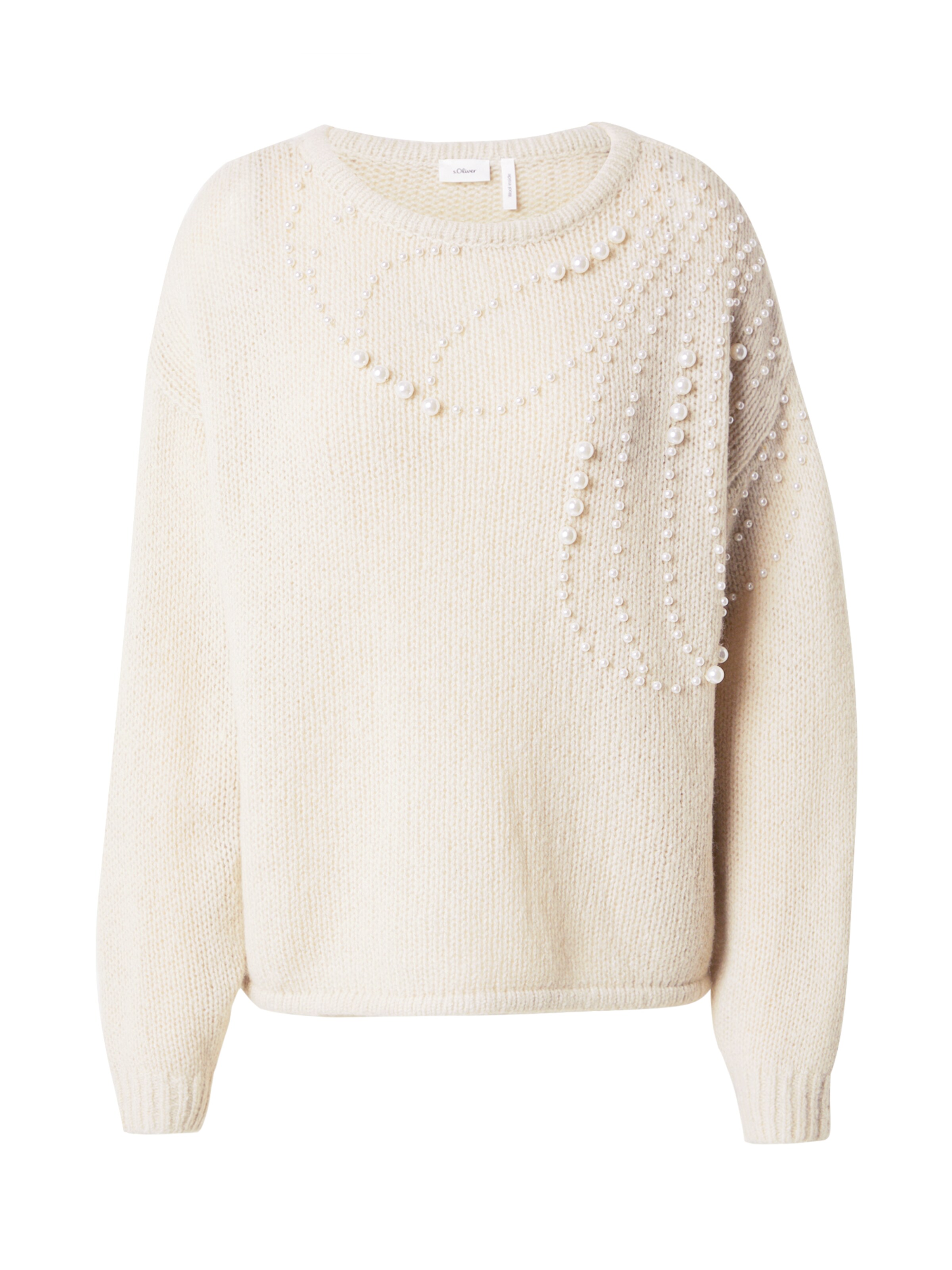 s.Oliver BLACK LABEL Sweater in Beige: front