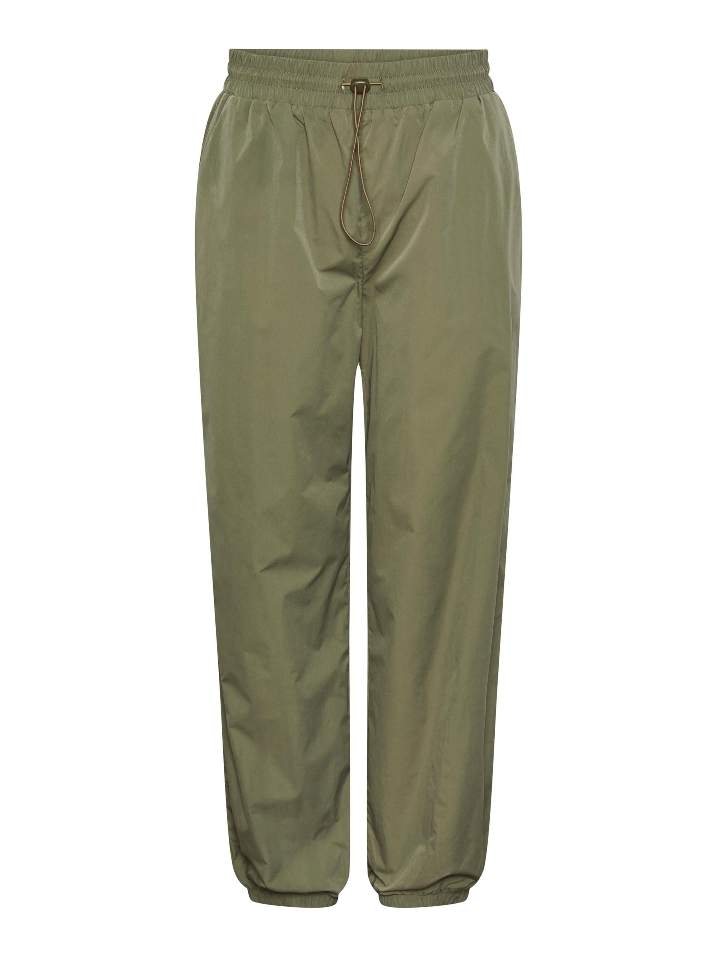 PIECES - Tapered Pantalón 'FRADINA' en verde: frente