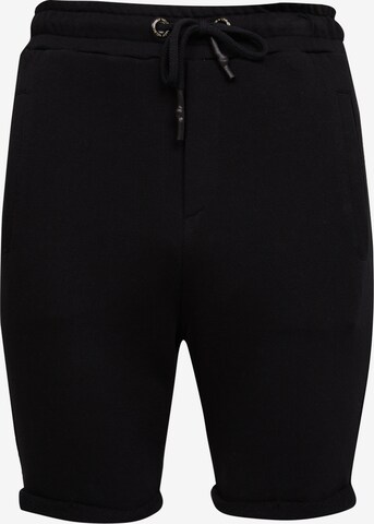 Leif Nelson Slimfit Shorts in Schwarz: predná strana