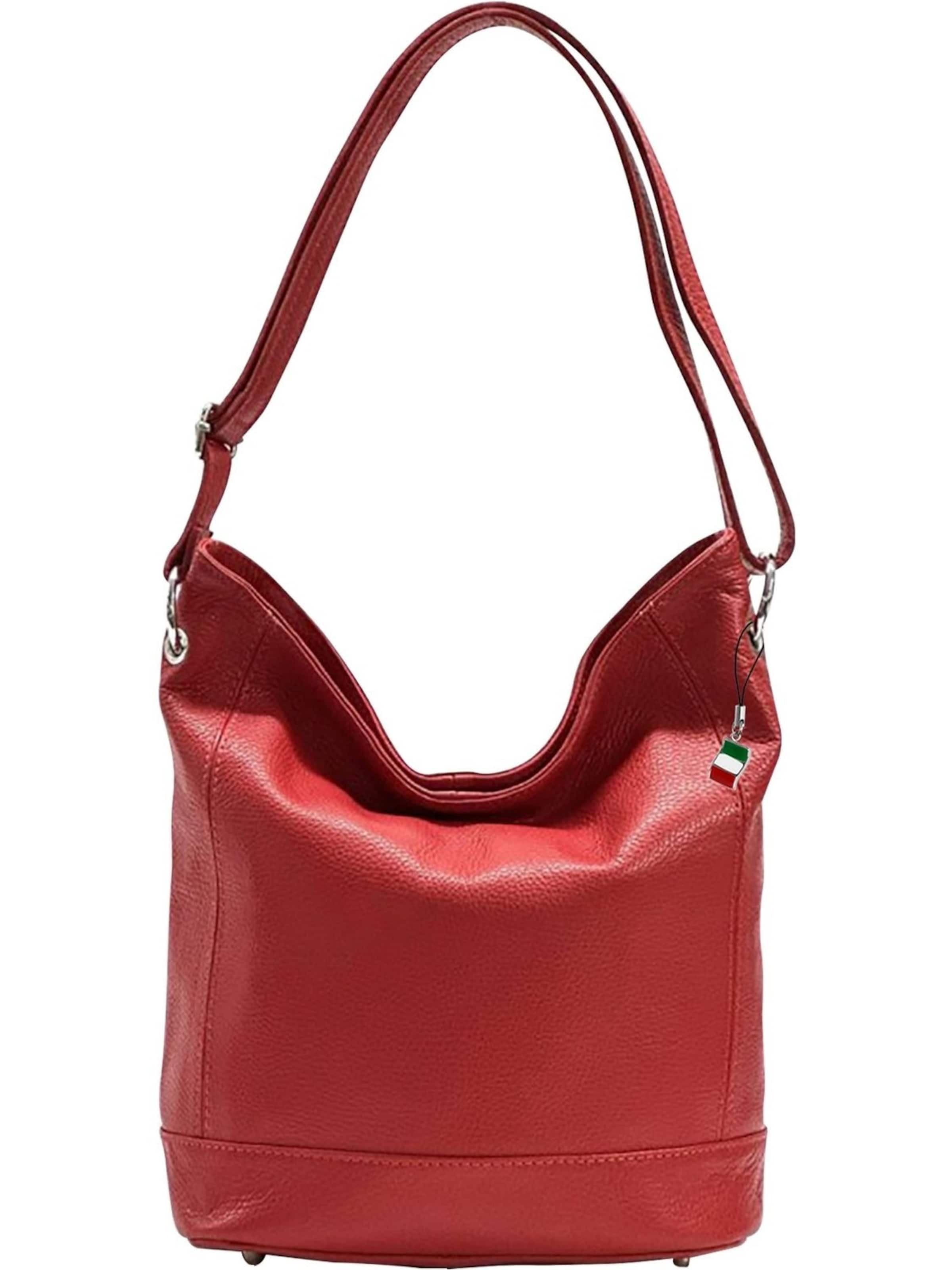 Florence Shoulder Bag in Red: front