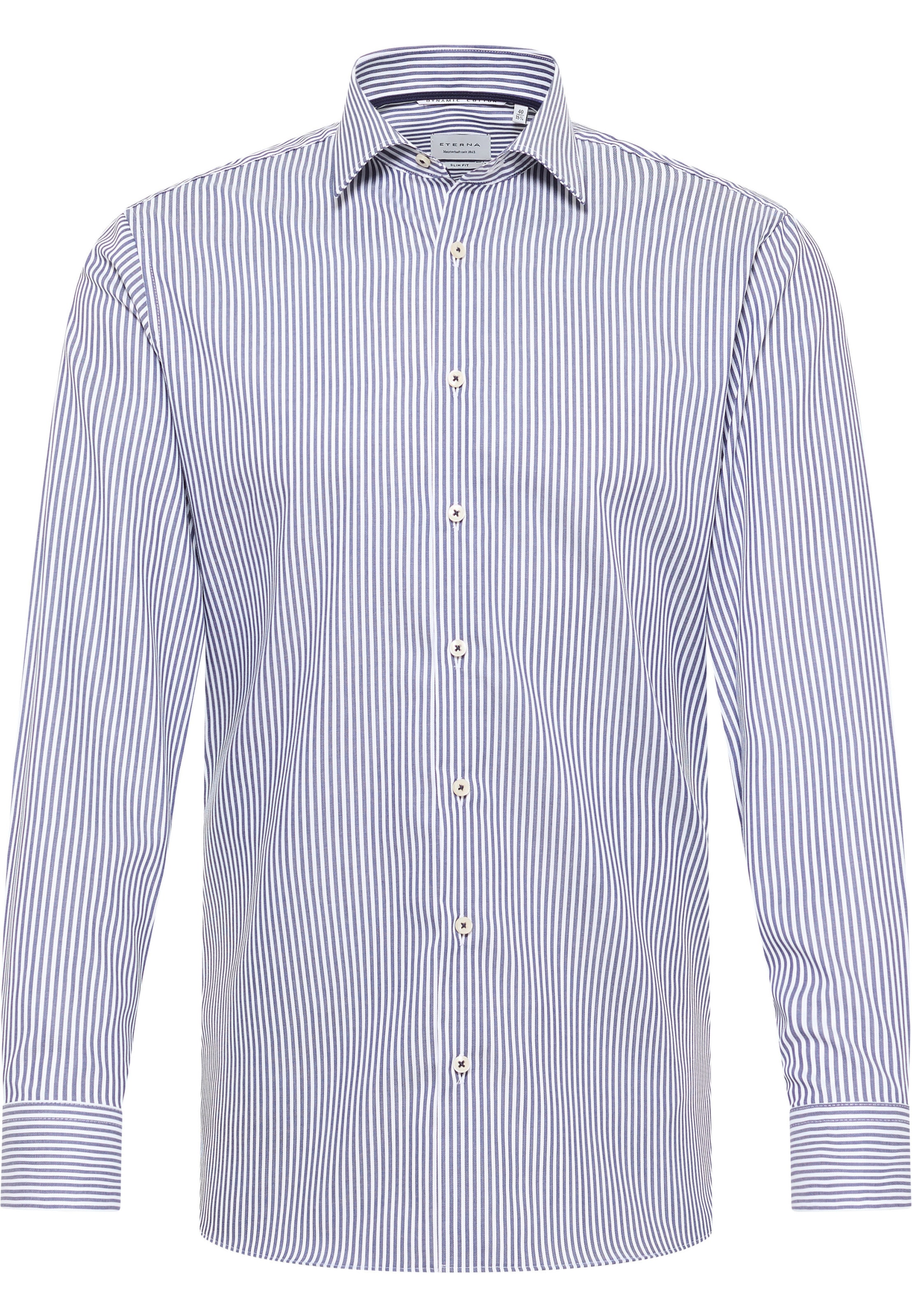 ETERNA Zakelijk overhemd in Blauw: voorkant