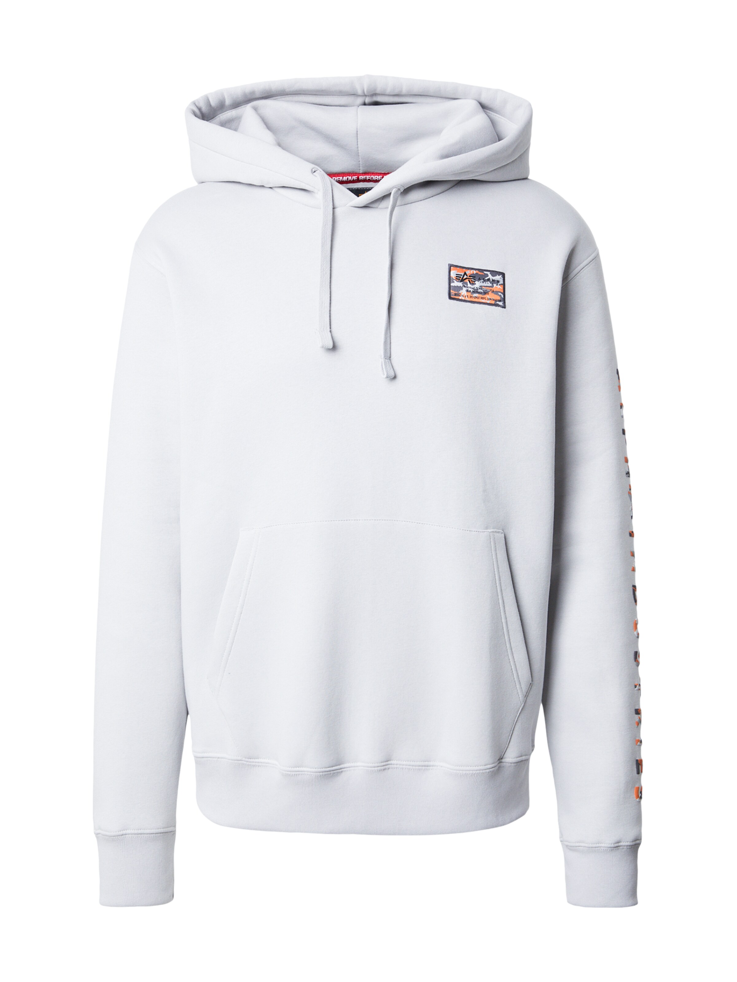 ALPHA INDUSTRIES Sweatshirt i grå: forside