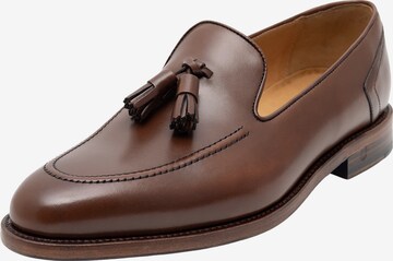 Henry Stevens Classic Flats 'Marshall TL' in Brown: front
