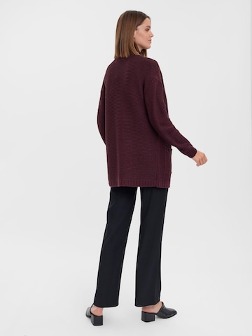 VERO MODA Knit Cardigan in Red