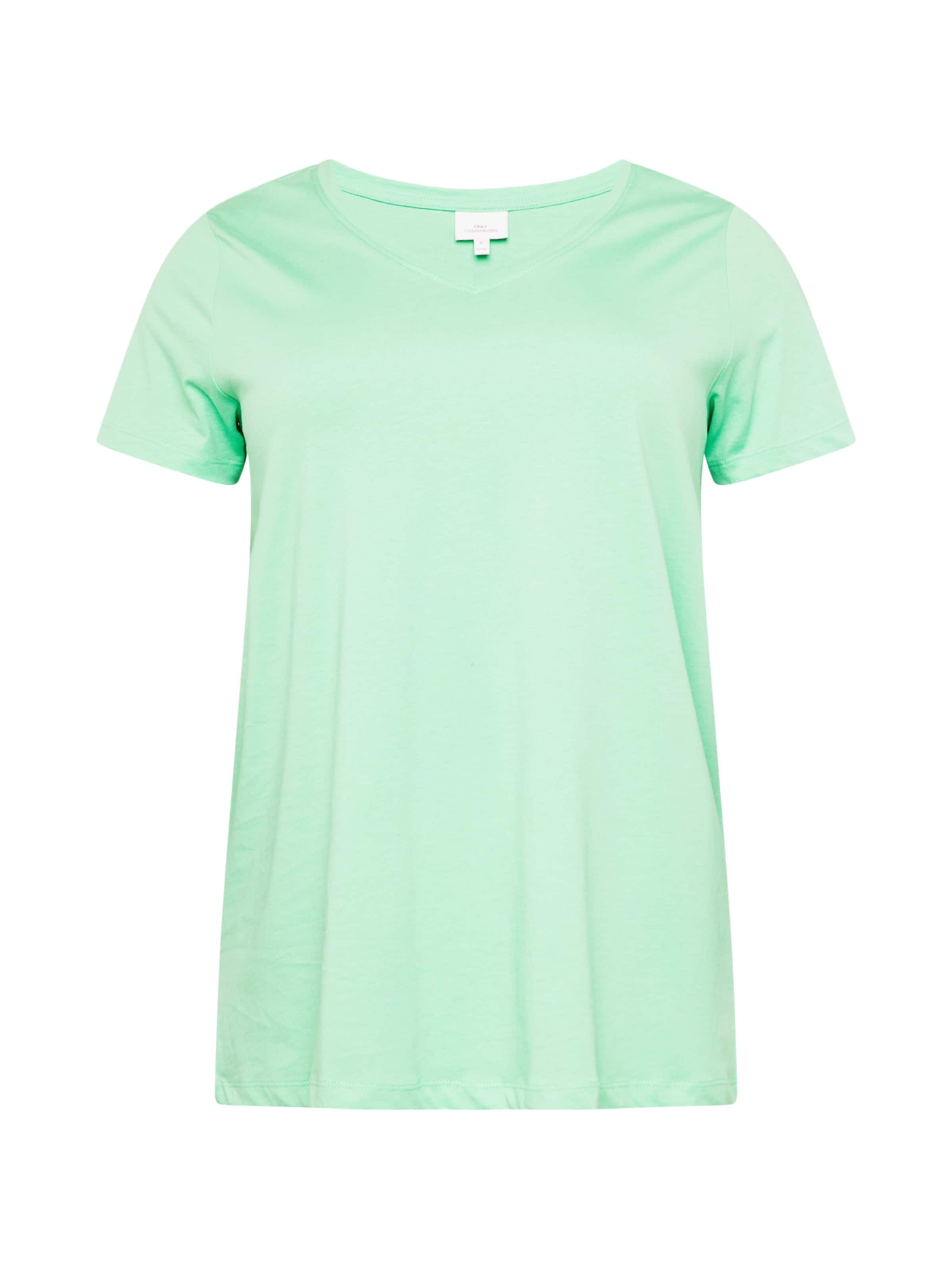 ONLY Carmakoma Тениска 'BONNIE' в зелено: отпред