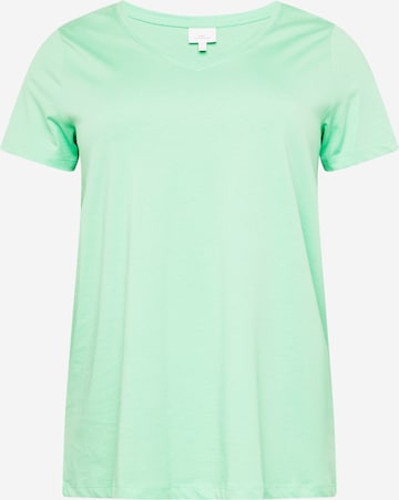 ONLY Carmakoma Shirt 'BONNIE' in Groen: voorkant