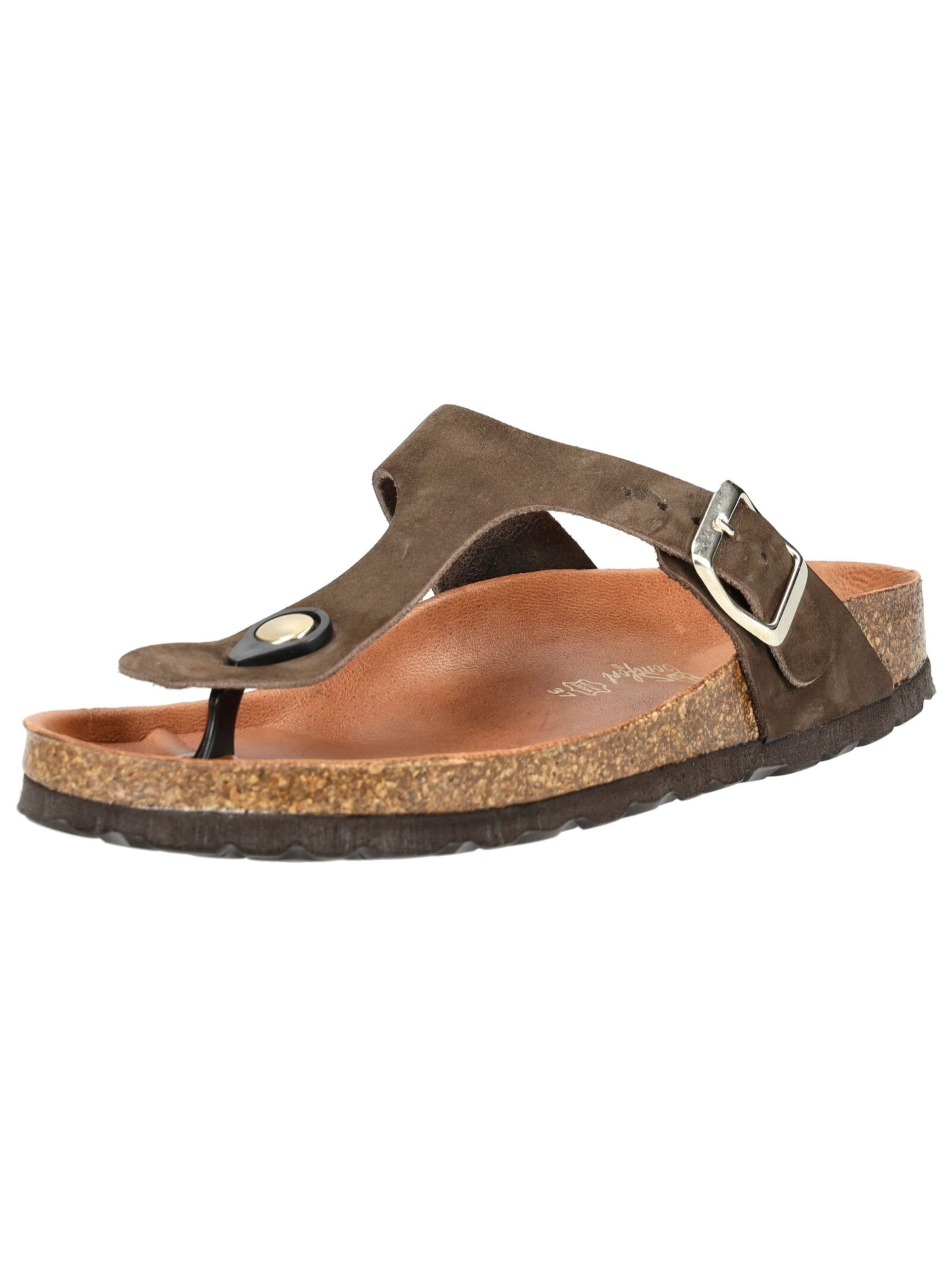 COSMOS COMFORT Zehentrenner in Braun: Vorderseite