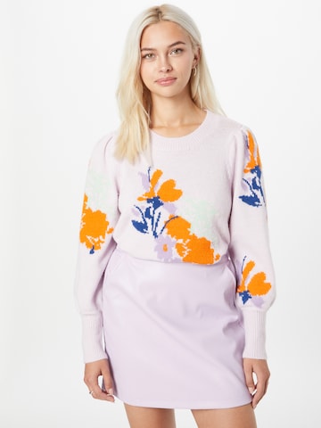 VERO MODA Sweater 'FOILAGE' in Purple: front