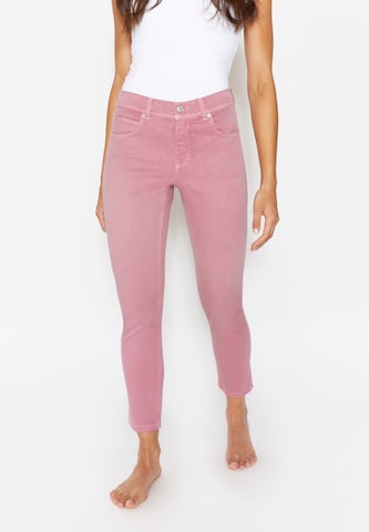 Coupe slim Jean 'Ornella' Angels en rose : devant