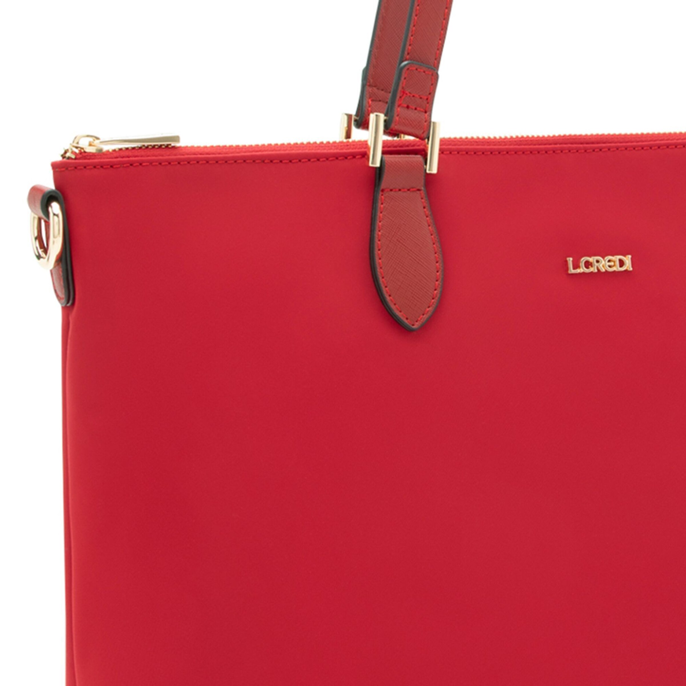 Cabas 'Alena' L.CREDI en rouge