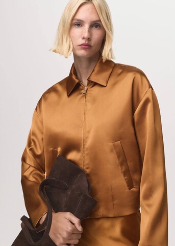 MANGO Übergangsjacke 'Mia' in Braun: Vorderseite