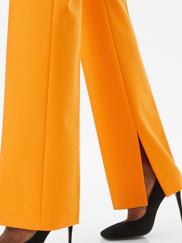 HUGO Slimfit Kalhoty s puky 'Hinovi' – oranžová