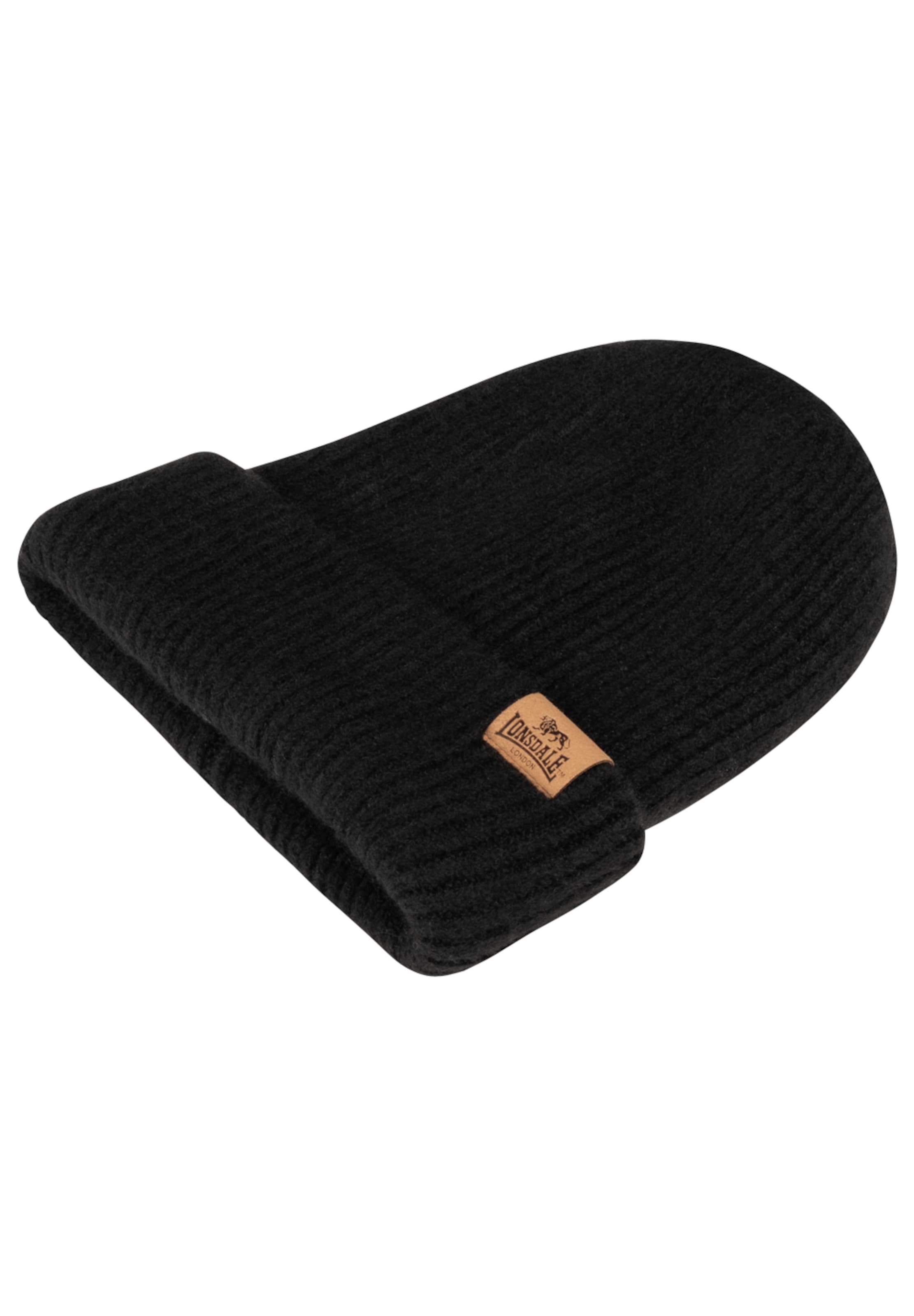 LONSDALE Müts 'Bridport', värv must