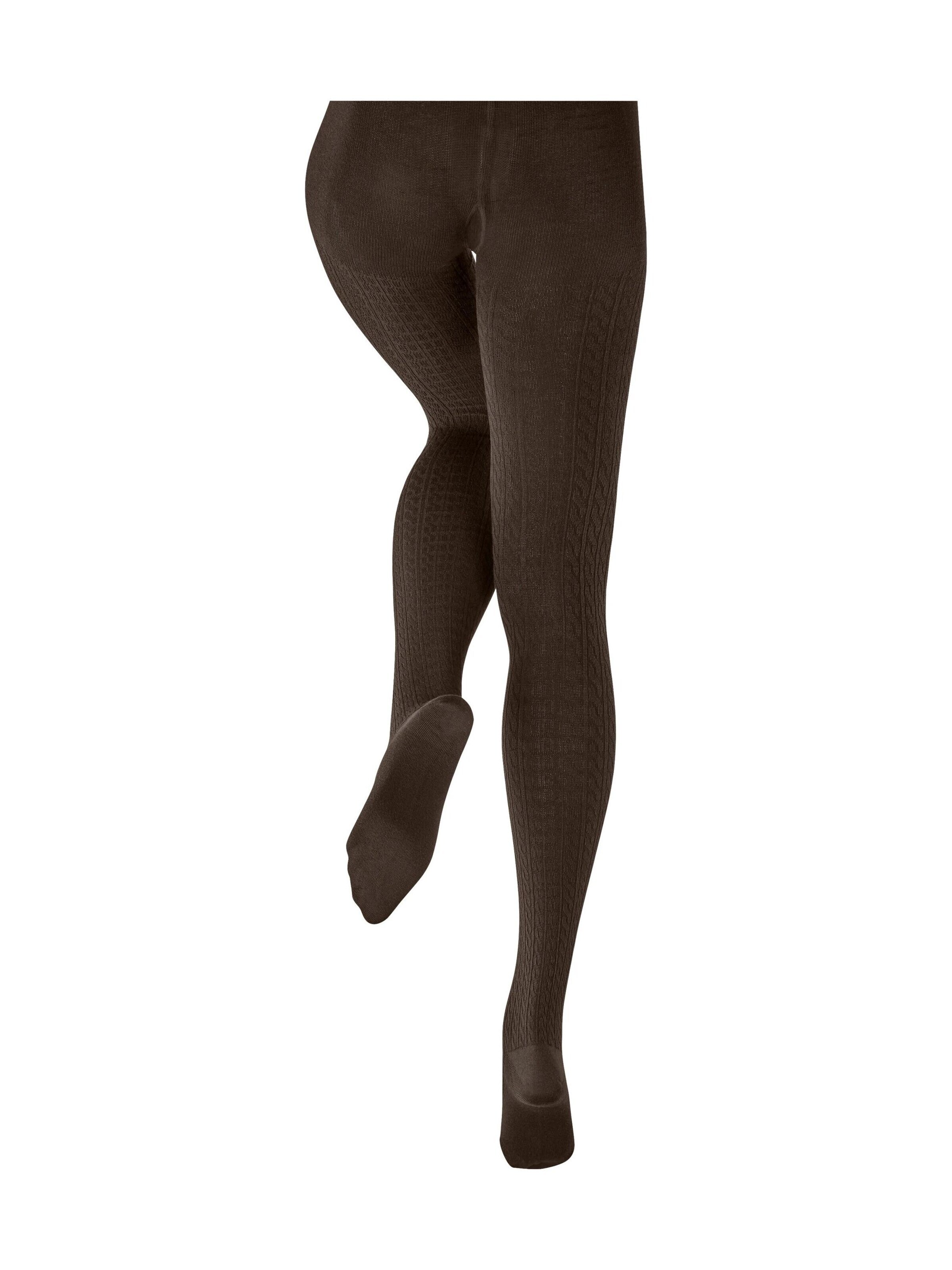 BURLINGTON Tights 'Cosy Cottage' in Brown