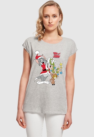 T-shirt 'Tom And Jerry - Reindeer' ABSOLUTE CULT en gris : devant