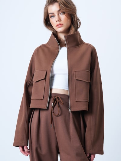 Trend Alaçatı Stili Chaqueta de entretiempo en marrón, Vista del producto