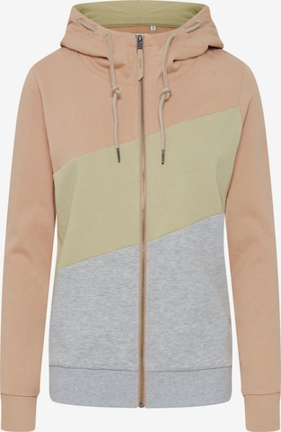 Oxmo Zip-Up Hoodie 'Aggi' in Pink: front