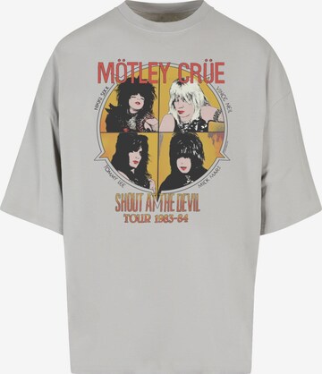 Merchcode Shirt 'Motley Crue - SATD' in Grijs: voorkant
